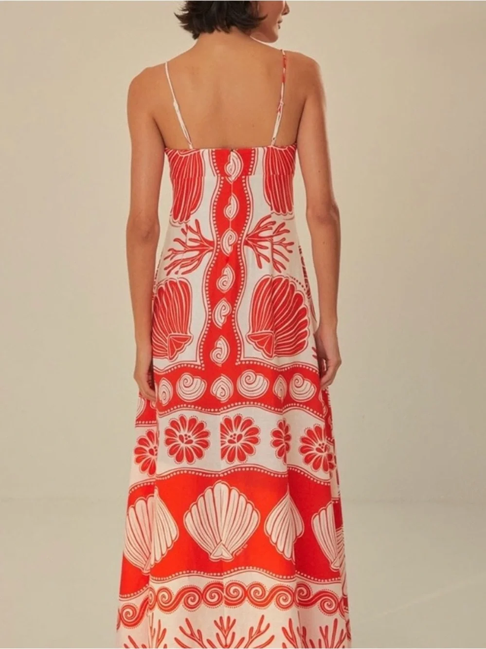 White Ainika Shell Maxi Dress - Picture 13 of 13